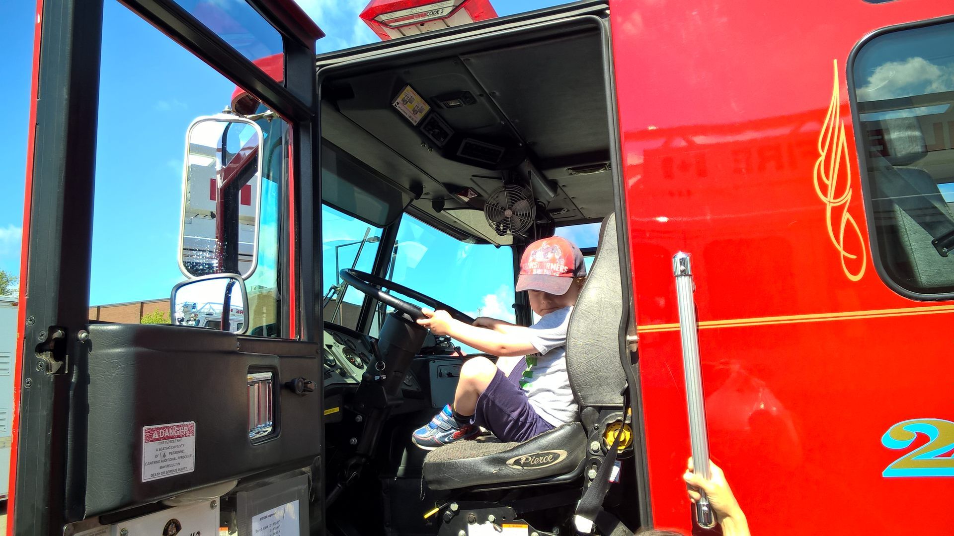 Photo Op in a Firetruck